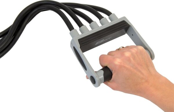 Extensor fitness cu manere, universal, maner ergonomic, 73cm, gri
