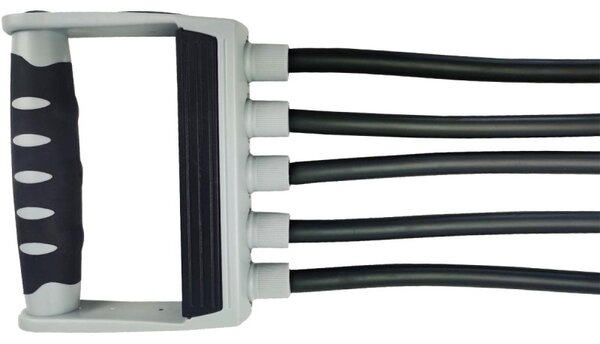 Extensor fitness cu manere, universal, maner ergonomic, 73cm, gri