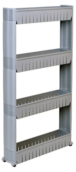 Raft baie/bucatarie, 4 polite depozitare, design modular, inaltime 101,5 cm