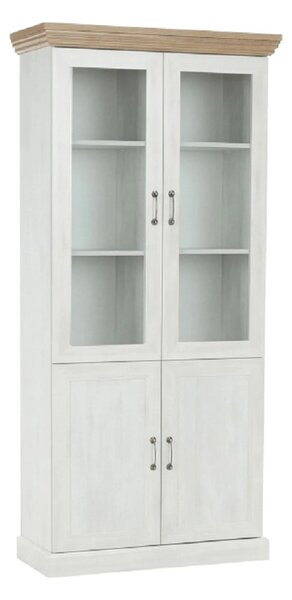 Vitrina ROYAL W4D, pin nordic/stejar salbatic, PAL melaminat/plinte de