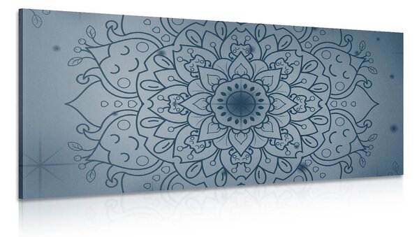 Tablou floare albastră închisă de Mandala