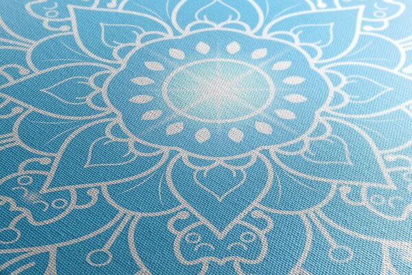 Tablou floare albastră de Mandala