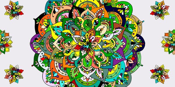 Tablou Mandala verde