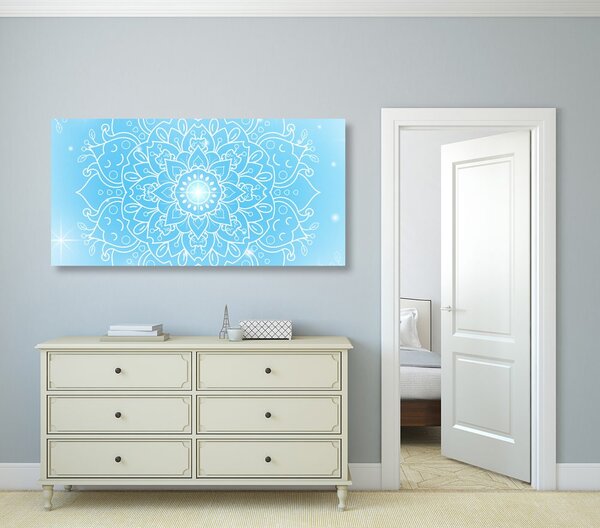 Tablou floare albastră de Mandala