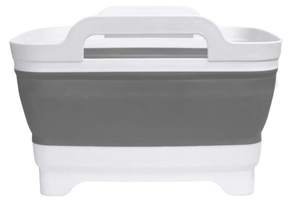 Bol din silicon pliabil cu scurgere si maner, inaltime 20 cm, adancime 14.5 cm, silicon