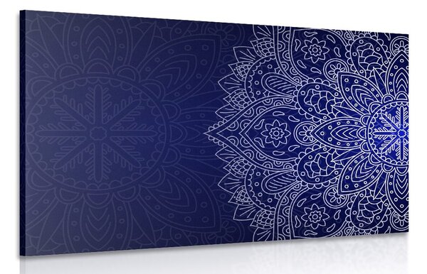 Tablou ornament albastru închis