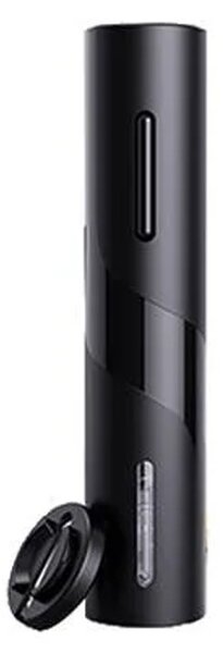 Tirbuson electric pentru sticla de vin, accesoriu taiere sigiliu inclus, maner antiderapant, baterii, negru