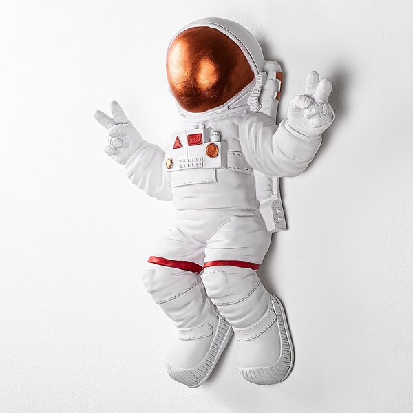 Accesoriu decorativ de perete Yak-001 Astronaut Caramiziu 35x47x10 cm