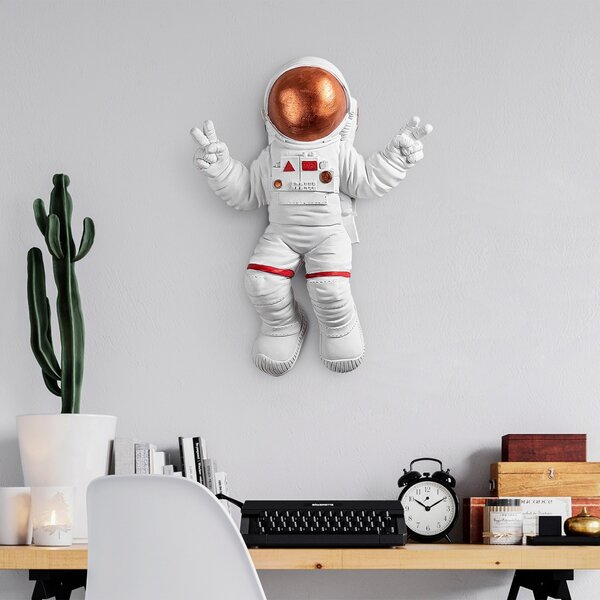 Accesoriu decorativ de perete Yak-001 Astronaut Caramiziu 35x47x10 cm