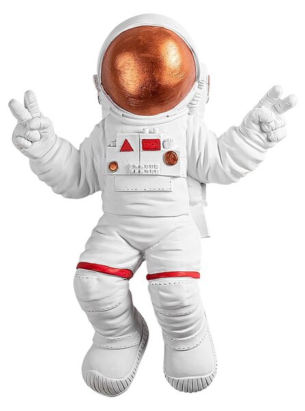 Accesoriu decorativ de perete Yak-001 Astronaut Caramiziu 35x47x10 cm