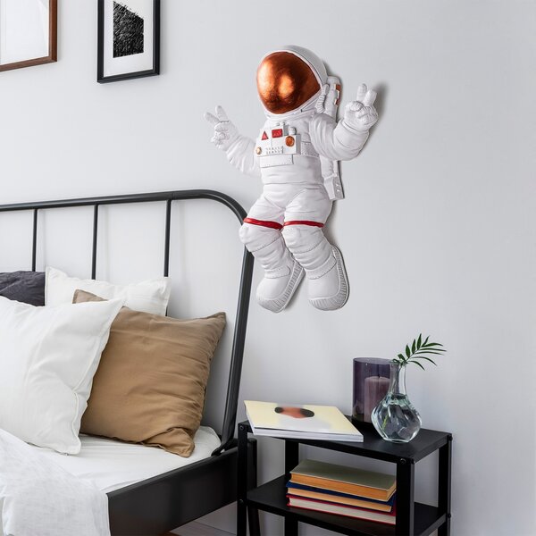 Accesoriu decorativ de perete Yak-001 Astronaut Caramiziu 35x47x10 cm