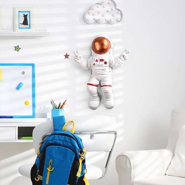 Accesoriu decorativ de perete Yak-001 Astronaut Caramiziu 35x47x10 cm