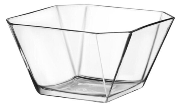 Bol de salata din sticla Lv-Krn299R6 Transparent 19.6x19.6x10.4 cm