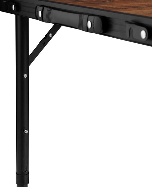 Set masa pliabila cu 4 scaune pentru camping, placa MDF, cadru aluminiu/otel, maxim 20 kg, 120x60 cm