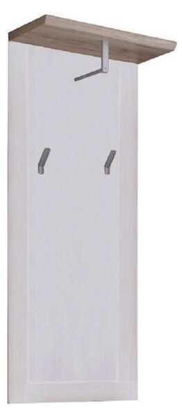 Cuier PROVENSAL, alb/stejar San Remo, PAL infoliat, 59x30x143 cm