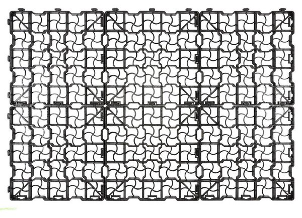 Grila gazon si parcare, geogrid G25, rezistenta 200 tone/mp, 415 x 415 mm