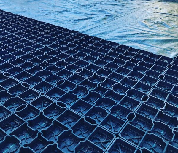 Grila gazon si parcare, geogrid G25, rezistenta 200 tone/mp, 415 x 415 mm