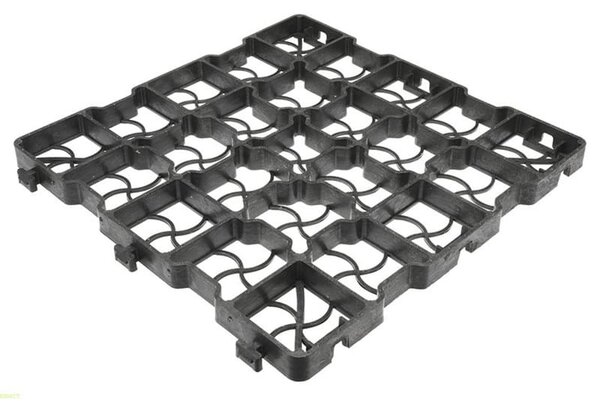 Grila gazon si parcare, geogrid G25, rezistenta 200 tone/mp, 415 x 415 mm