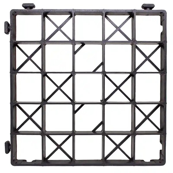 Pavela grila ecologica, capacitate 180 t/mp, gratar H30, 33x33x3 cm, PP si PE, neagra