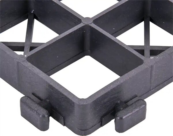 Pavela grila ecologica, capacitate 180 t/mp, gratar H30, 33x33x3 cm, PP si PE, neagra