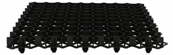 Grila gazon, 60 x 60 cm, multiple aplicatii, rezistenta 160 tone/mp, inaltime 4 cm, negru