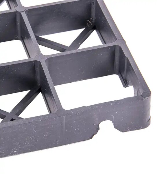 Pavela grila ecologica, capacitate 180 t/mp, gratar H30, 33x33x3 cm, PP si PE, neagra