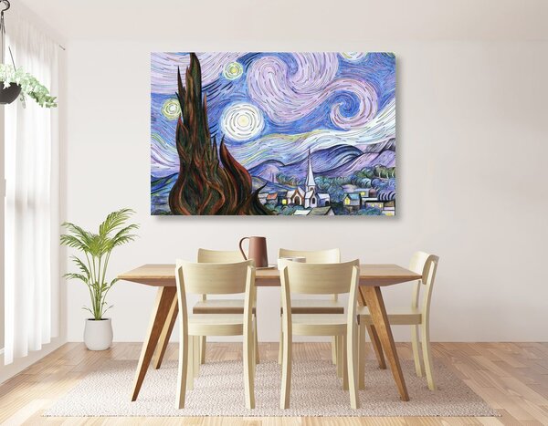 Tablou reproducere Noapte înstelată - Vincent van Gogh