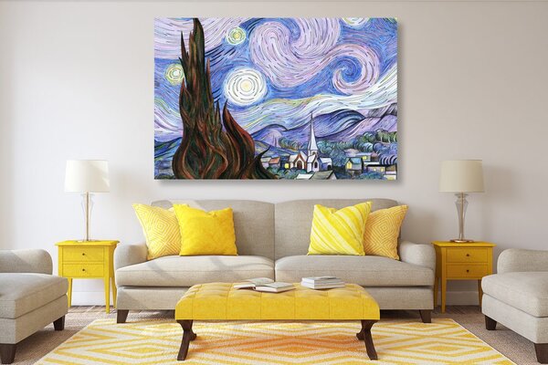Tablou reproducere Noapte înstelată - Vincent van Gogh