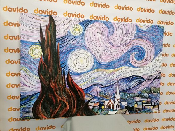 Tablou reproducere Noapte înstelată - Vincent van Gogh