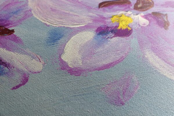 Tablou flori violete romantice