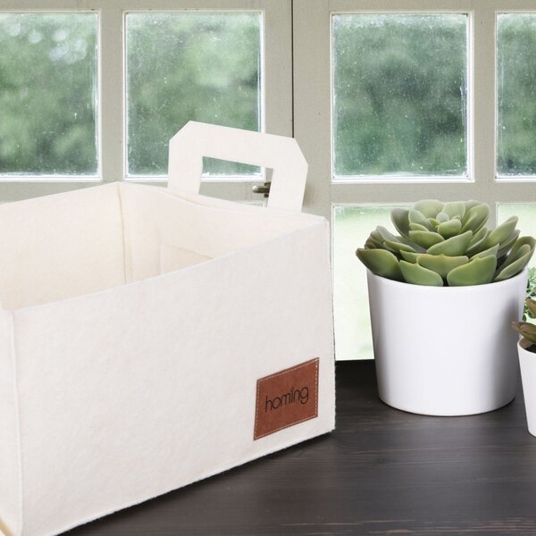 Cos de pasla HMY-6259 Crem 30x20x15 cm