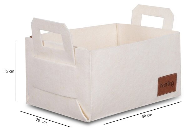 Cos de pasla HMY-6259 Crem 30x20x15 cm