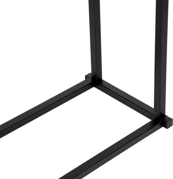 Suport metalic prosoape baie, doua brate, sarcina maxima 10 kg, negru mat