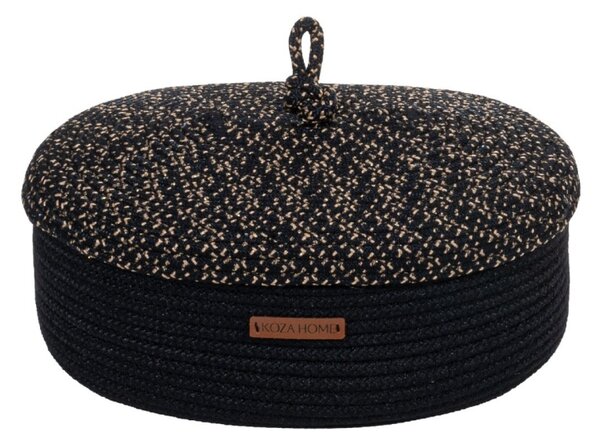 Cos decorativ (Bumbac 100%) 9004054 Negru 25x15x34 cm