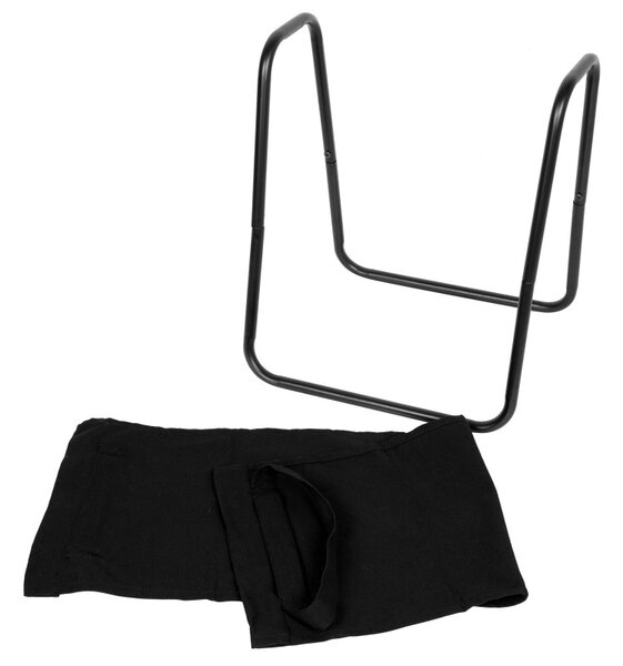 Suport metalic pentru lemne, sarcina maxima 20 kg, forma U, negru mat