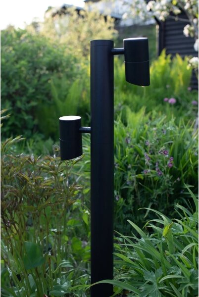 Markslöjd 108486 - Lampă LED de exterior GARDEN24 2xLED/6W/24V 99 cm IP44 neagră