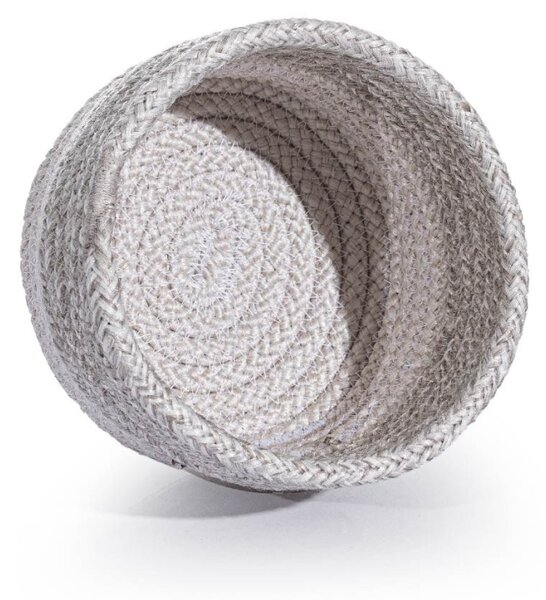 Cos decorativ (Bumbac 100%) 9039116 Alb 15x13 cm