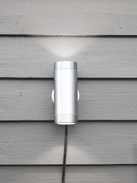 Markslöjd 108170 - Aplica LED de perete pentru exterior GARDEN24 2xLED/3W/24V IP44 crom mat