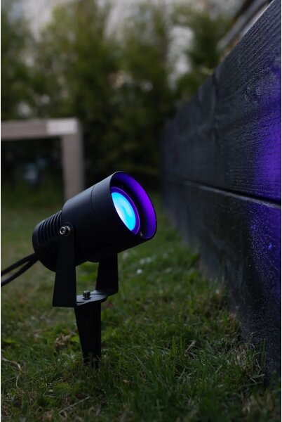 Markslöjd 108404 - Lampă de exterior LED RGBW GARDEN24, LED 6W/24V, 30 cm, IP44, neagră