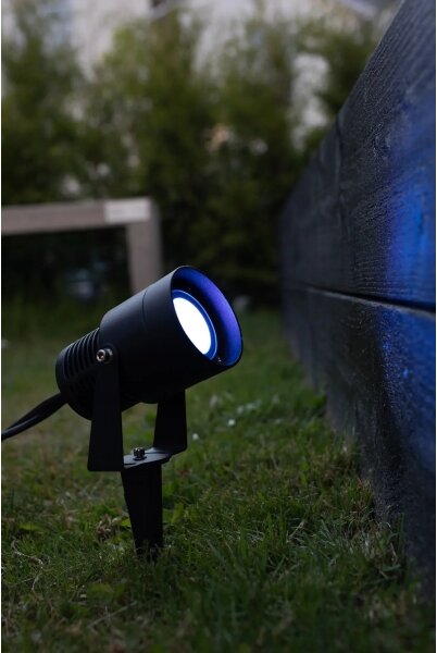 Markslöjd 108404 - Lampă de exterior LED RGBW GARDEN24, LED 6W/24V, 30 cm, IP44, neagră