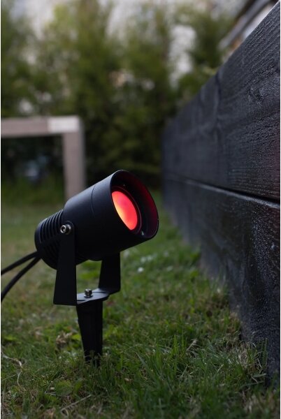 Markslöjd 108404 - Lampă de exterior LED RGBW GARDEN24, LED 6W/24V, 30 cm, IP44, neagră