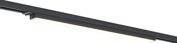 Plafonieră modernă neagră pentru sistem de șină monofazat 15W 1180 lm 2700-3800K - Iconic Tsiri