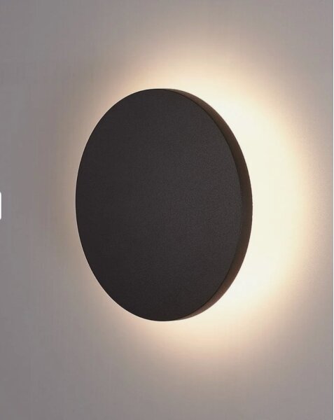 HÖFFTECH - Lampă de perete pentru exterior LED/10W/230V, rotundă, IP65