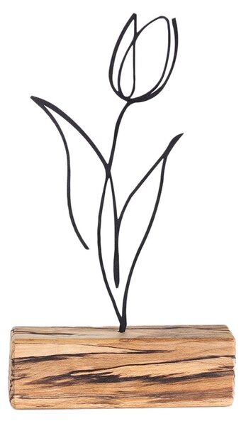 Obiect decorativ M-036 Negru 17x30x3.5 cm