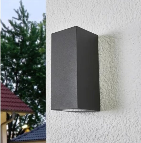 HÖFFTECH - Aplică de perete pentru exterior 2xGU10/35W/230V IP65