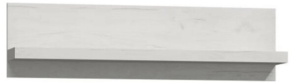 Polita INFINITY I-11, frasin alb, PAL melaminat, 120x18x32 cm