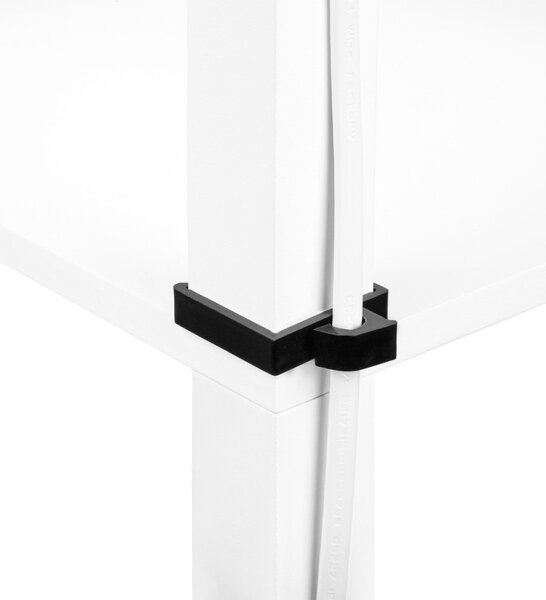 Lampa de podea, 3 rafturi lemn, 1xLED E27 60W, abajur stofa, 1580x260x260 mm