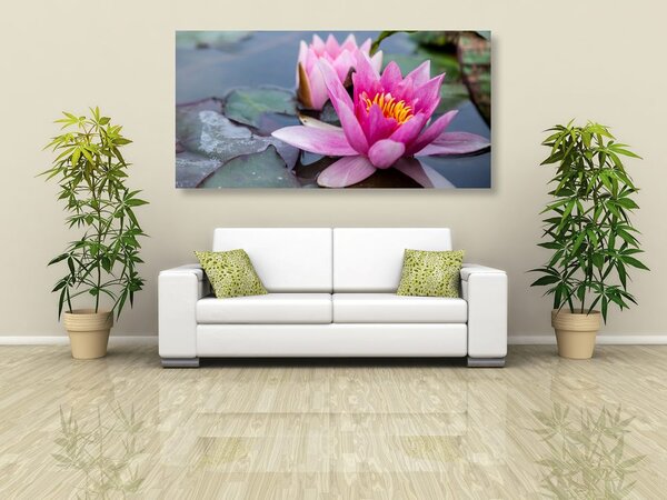 Tablou floare de lotus roz