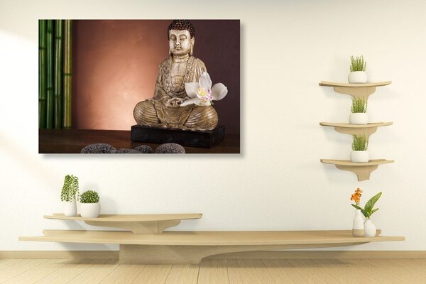 Tablou Buddha meditează