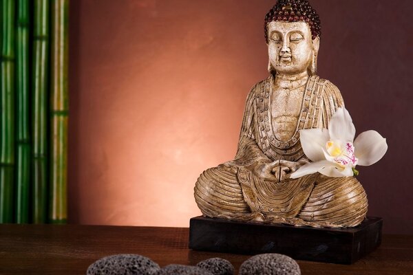 Tablou Buddha meditează
